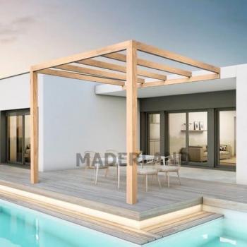 Burgos Pergola de Madera Laminada 500x300