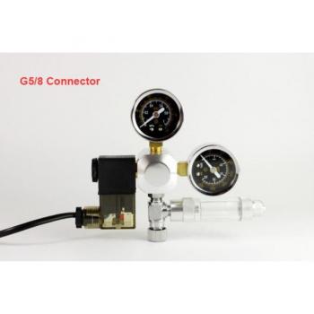 Regulador de CO2 Acuario con Electroválvula y Medidor de Burbujas W21.8 G5/8 220V