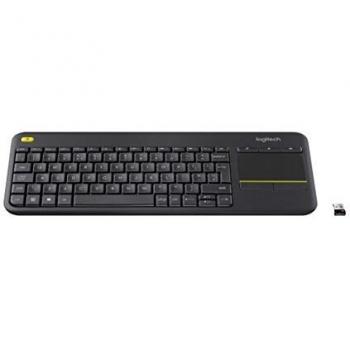 Logitech K400 Plus Clavier sans Fil Tactile Personnalisable Français AZERTY Noir