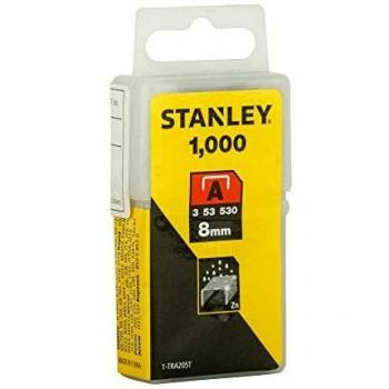Type A Wide Crown Staples by Stanley, 8mm, 1000 Set