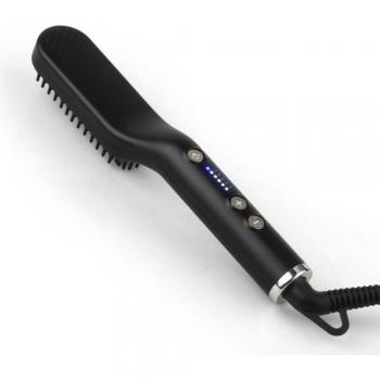 Ceramic Electric Hair Brush with Anti-Scald Feature