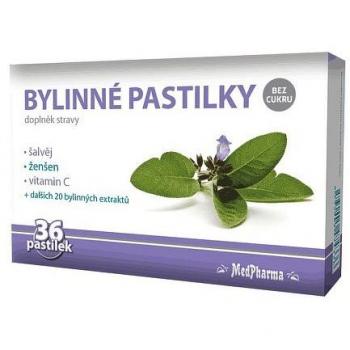 MedPharma Bylinné pastilky šalvěj 36 ks