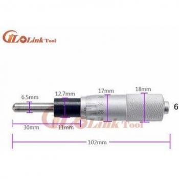 0-25mm Silver Flat Needle Micrometer Head