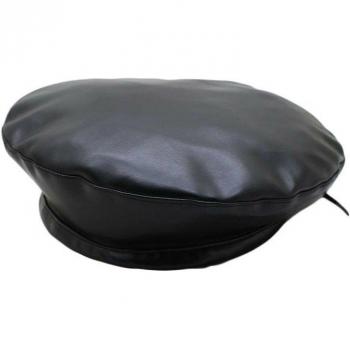 Bonnet vintage en cuir PU