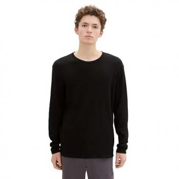 Tom Tailor Denim Maglione Strutturato Uomo Nero 2XL