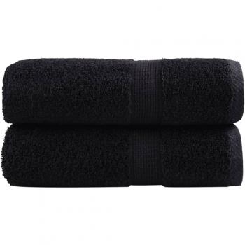 Serviettes à Vaisselle Noir SOLUND – Lot de 2