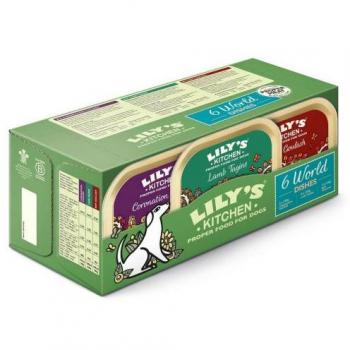 Lily's Kitchen Volwassen Hondenvoer Wereldgerechten Multipack