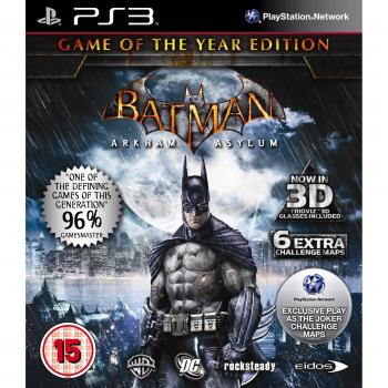PS3 Batman Arkham Asylum Game of the Year Edition Avatar The Game Bundle