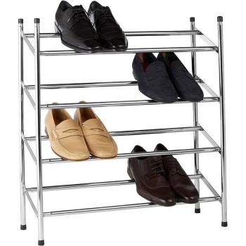 PremierFlex 4‑Level Shoe Crate – Chrome