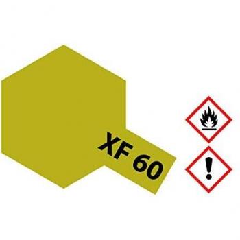 Tamiya Acrylfarbe Dunkel-Gelb (matt) XF-60 Glasbehälter 23 ml