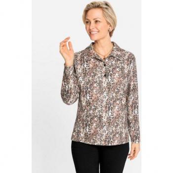 Bedrucktes Poloshirt Damenstyle Gr. 46