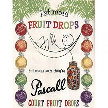 Fine Metal Fruit Drop Poster – L4339 Retro Court
