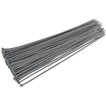 Sealey CT38048P100S Cable Tie 380 x 4.4mm Silver Pack of 100