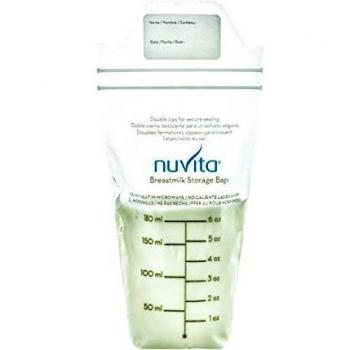 Nuvita Sacchetti Conservazione Latte Materno, 150ml, Confezione da 25, Multicolore