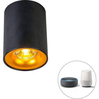 Foco Inteligente Negro Dorado con Conexión WiFi