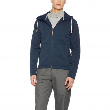 Fjällräven Herren Fleece Hoody Övik, Navy, M