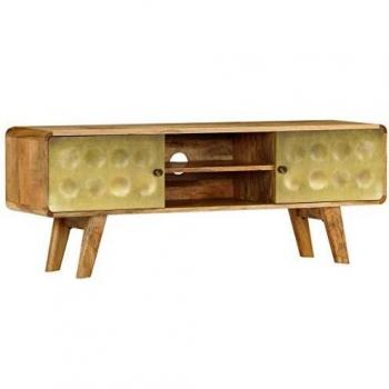 VidaXL 47.2x11.8x17.7 Solid Mango Wood TV Cabinet