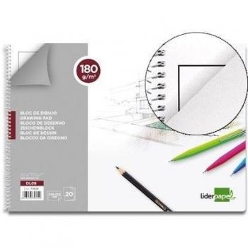 Bloc de dibujo espiral Liderpapel 230x325mm 20 hojas