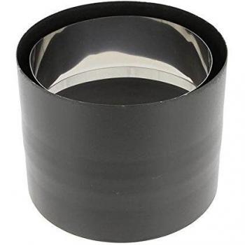 Raccord anti-bistre noir mat Ø200 mm