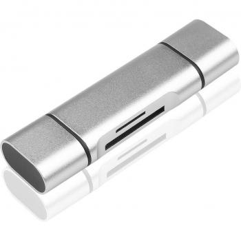 Type C OTG Card Reader with USB 2.0 for TF Memory Cards