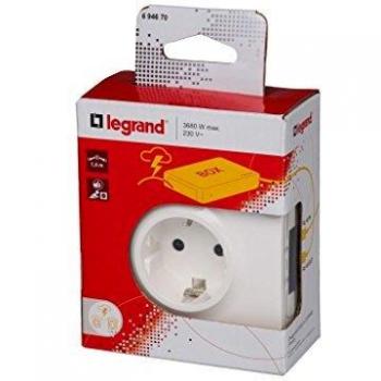 Tomada Legrand 2P+T com Proteção e Duas Entradas RJ45