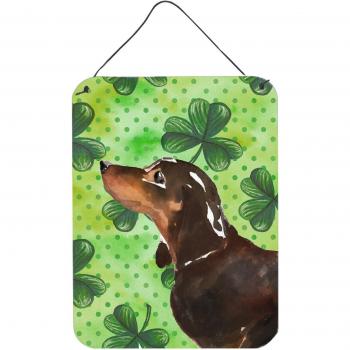 Caroline’s Treasures 16×12 Black & Tan Dachshund Metallic Canvas