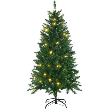 Árvore de Natal com Luzes LED Ignífugas Homcom