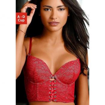 Push-Up-BH JETTE, sexy Dessous in Rot
