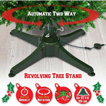 Support de Base pour Arbre de Noël Rotatif Électrique 60/80cm