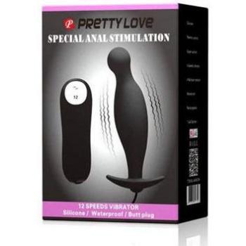 Plug anal 12 modes Pretty Love silicone noir