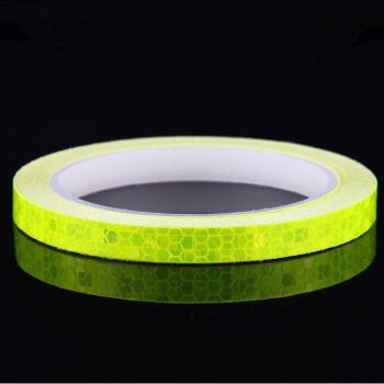 Cinta de advertencia reflectante para coches 1cm x 8m