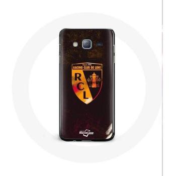 Coque Samsung Galaxy J3 2016 Lentille Orange Fond Noir