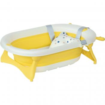Bañera para Bebés 30 L con Tapón Termosensible y Cojín Cómodo