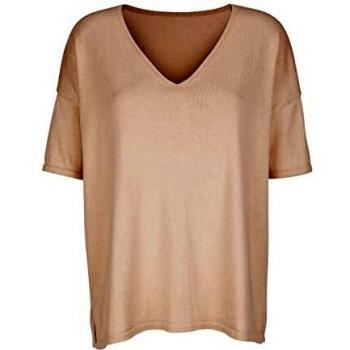 Alba Moda Damen Pullover – Feinstrick, kurzarm