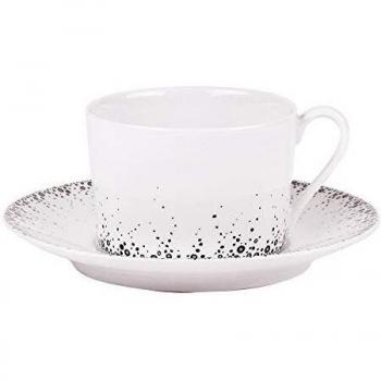 Tasses à thé et sous-tasse Boréalis gris 22 cl (lot de 6) Table Passion