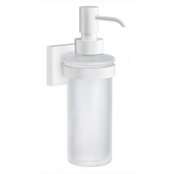 Smedbo House Seifenspender Weiß mit Mattglas 18,5 cm