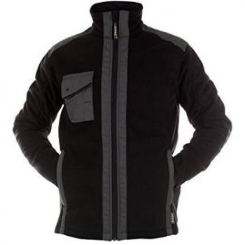 M‑Größe Croft Fleecejacke (PES28) – 350 g, Schwarz/Grau