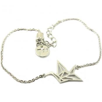 Accesorio Auricular: Brazalete de Plata Origami