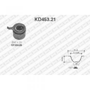 Kit de poleas y correa de distribución SNR KD453.21