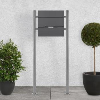 Cassetta Postale in Acciaio Verniciato Antracite 37x11x36,5 cm