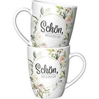 La Vida Blumenporzellantasse 9×11 cm – Geschenkidee