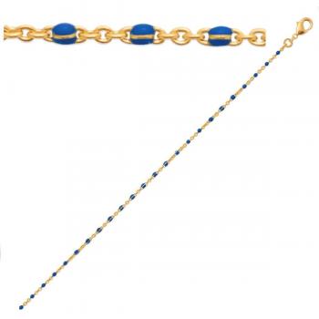 Pulsera Elegante Boho Azul de Les Trésors De Lily