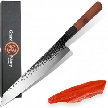 Couteaux utilitaires japonais Santoku Nakiri en acier inoxydable 440C