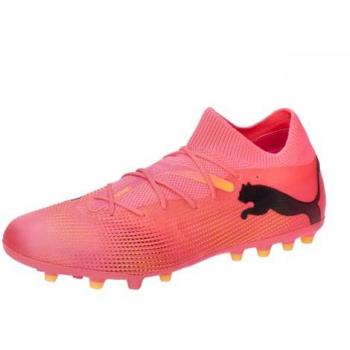 Puma Future 7 Match MG Cleats – Sunset Glow & Black Edition (UK 12, Unisex)