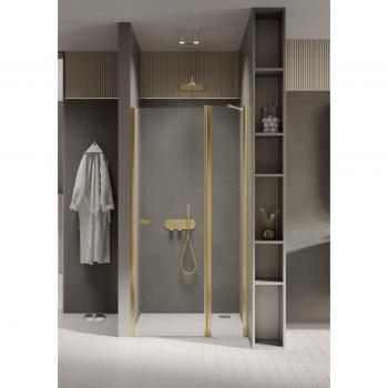 Cuba Gold Porte de Douche Pivotant 90 cm – Doré