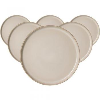 Beige Speiseteller Olivia 6er Set – Ritzenhoff & Breker