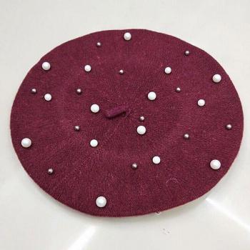 Adult Wool Dot Beanie Hat