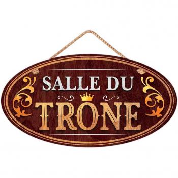 Throne Room Message Plaque – Brown 19x10.5 cm R3813
