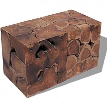 vidaXL Stools/Coffee Table Solid Teak