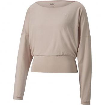 Camiseta Manga Larga Puma Studio Yogini Lite Beige XS Mujer